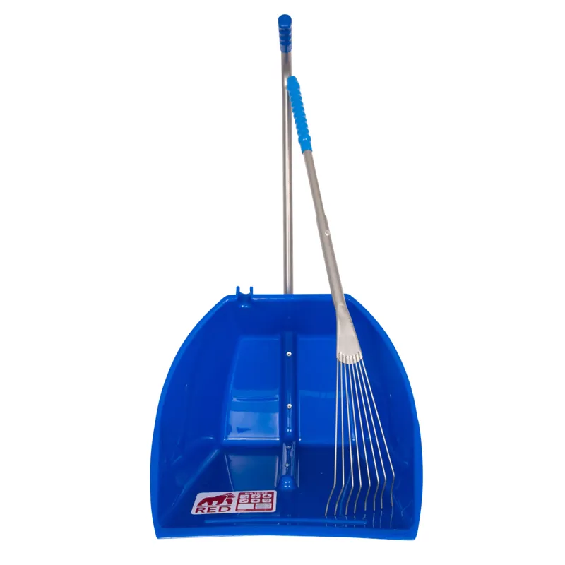 Red Gorilla Big Tidee with Long Metal Rake - Blue